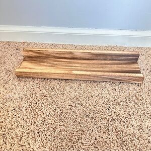 Wooden wall ledge shelf